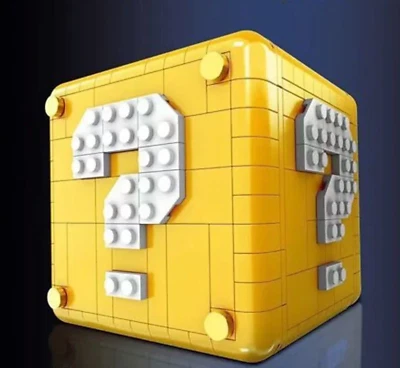 GOBRICKS U.A. Mini Sup.er Ma.rio Question Block Fragezeichen Block Klemmbaustein Set 788+ pcs
