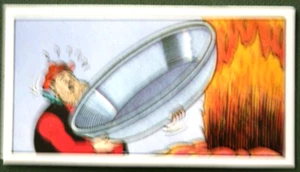 DESPERATE DAN  Empty Dish  The Dandy Comic Character  1980's Card  - Picture 1 of 2