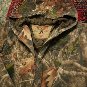 Youth Hunting Jacket Camo Hooded Workwear XL Red Head Silent Hide Realtree - Picture 1 of 14