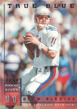 1998 Leaf Rookies & Stars Football True Blue #117 Drew Bledsoe