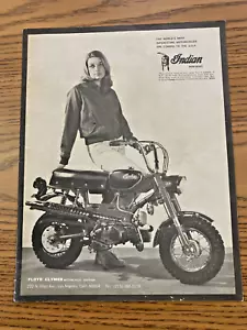 * Vintage 1969 Indian Motorcycle Ponybike Sales Brochure Original Floyd Clymer - Picture 1 of 2