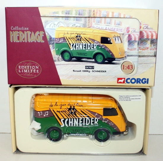 CORGI 1/43 - CORGI HERITAGE EX70517 RENAULT 1000KG VAN - SCHNEIDER - Image 1 of 1