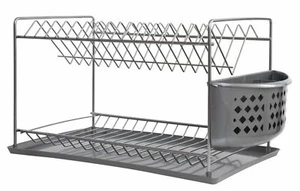 Abtropfgestell Geschirr 2 Etagen Abtropfständer 93870 Abtropfkorb Abtropfgitter - Bild 1 von 3