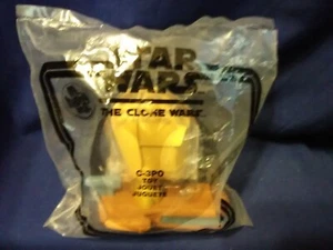 2008 Star Wars Clone Wars McDonalds Happy Meal Toy #4 C3PO - Picture 1 of 3