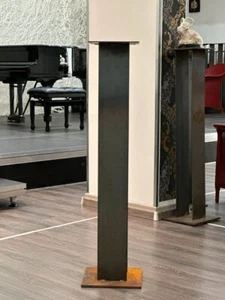 Steelen, Zaunpfosten, Gestell -stabil, aus Metal, grau, ca. 30 kg für Galerien - Bild 1 von 5