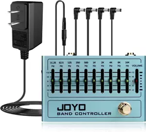 R-12 EQ 10-Band Equalizer Pedal Bundle with DC 9V Pedal Power Supply (800Ma -1A) - Picture 1 of 7