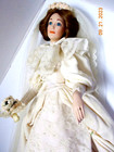 Vintage 1990 Victorian Bride Porcelain 22" Doll by Lenox-1st in Series -Complete