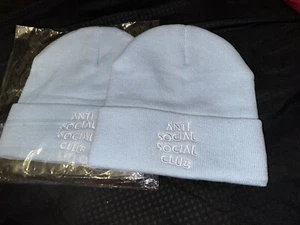 2 Set Of Anti Social Social Club ASSC Beanie Hat - Picture 1 of 3