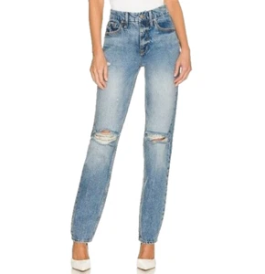NWT Good American Revolve Good 90s Icon High Rise Straight Leg Cotton Jean 2/26 - Picture 1 of 11