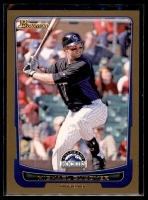 2012 Bowman Gold Michael Cuddyer #109 Colorado Rockies - Image 1 of 2
