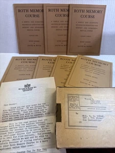Vintage 1918 "Roth Memory Course" Lessons 1 to 7  Complete Set in Sleeve Antique - Picture 1 of 7