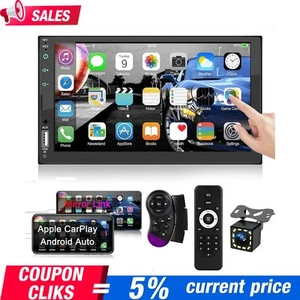 Radio de 7" para coche Apple Carplay Android pantalla táctil automática estéreo Bluetooth FM ※ - Imagen 1 de 17