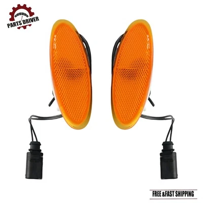 Front Bumper Left & Right Side Marker Light Fit Bentley Continental GT GTC 04-11 - Imagem 1 de 4