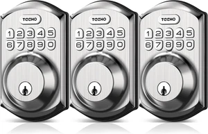 3 TEEHO TE001 Keyless Entry Door Lock with Keypad - Smart Lock FOR PARTS - Picture 1 of 9