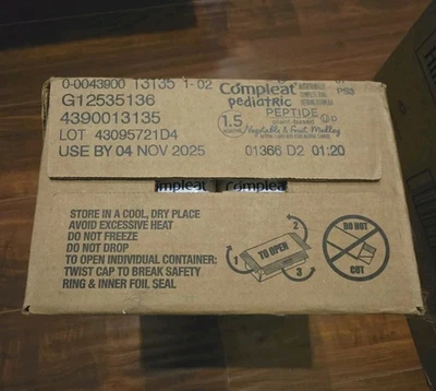 Péptido Pediátrico Completo 1.5 Vegetales y Frutas Medley Planta Estuche 24 Nuevo 25 Nov Foto 1 de 4