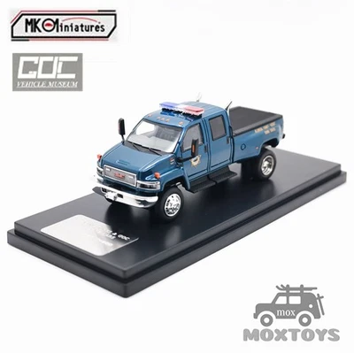 MK Miniatures & GOC 1:64 GMC TOP KICK PICK UP POLICE TRUCK Diecast Model Car - Image 1 of 4