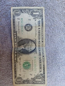 B52139431* $1 1963B Star Barr Note One Dollar Bill - Picture 1 of 2