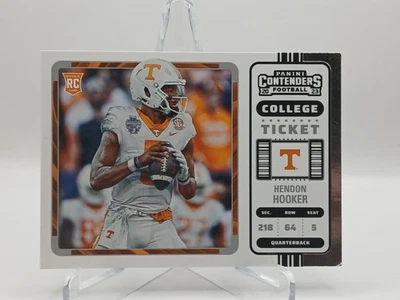 2023 Panini Chronicles Draft Picks Contenders #5 Hendon Hooker College Ticket RC - Image 1 of 2