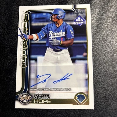 2025 Topps Pro Debut Base Autograph PD-139 ZYHIR HOPE Auto - Image 1 of 4