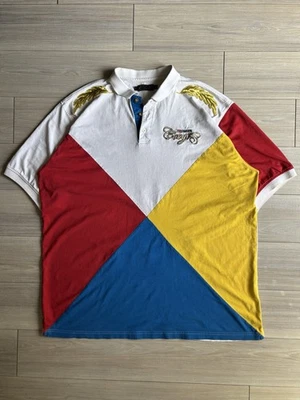 Camiseta polo vintage Y2K Coogi para hombre con escudo bordado en bloques de colores talla XXXL Foto 1 de 4