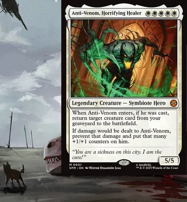 Anti-Venom, Horrifying Healer Commander Deck Magic MTG EDH Hero Custom Equipment - Image 1 of 4