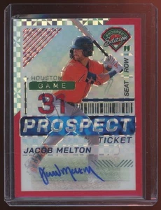 2024 Panini Prospect Edition Jacob Melton Auto 55/99 Red Power - Picture 1 of 2