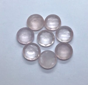 Natural Round Cut Rose Quartz AAA Loose Gemstone For Making All Type Jewelry - Picture 1 of 8