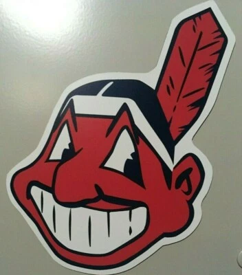 NO BRAND Cleveland Indians magnet Chief Wahoo Magnet car magnet MLB Baseball 6 inch tall
