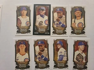 2024 Allen & Ginter Mini Lot 8 Chicago Cubs mit schwarzen, A&G Backs & RC's - Bild 1 von 2