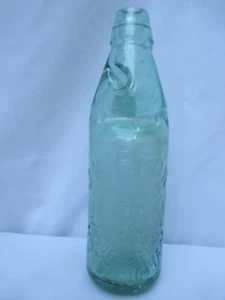 VINTAGE OLD VICTORIAN 10oz CODD MARBLE BOTTLE J. KIRTON NOTTINGHAM c1900 - Picture 1 of 3