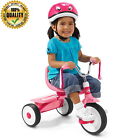 Foldable Children Tricycle Storage Bin Adjustable Seats Steel Frame Eva Tires