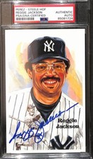 Reggie Jackson Autographed 1994 Perez-Steele HOF Postcard Yankees PSA/DNA 183704