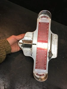 VINTAGE SURE FIT PREMIER ALL METAL FOOT SIZER / FOOT SIZE MEASURER - WOMEN'S - Picture 1 of 5