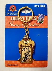 Schlüsselanhänger & Kette Tasmanian Devil Looney Tunes & US Postal Stamp Collection NEU - Bild 1 von 9