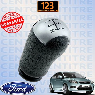 POMELLO CAMBIO MARCE PER FORD FOCUS II  - 5 MARCE cromato - Immagine 1 di 3