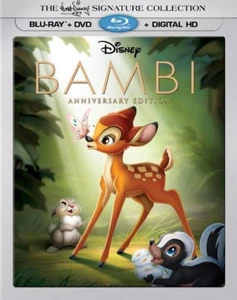 Bambi Blu-ray + DVD (NO DIGITAL) Disney Lenticular Anniversary Signature Edition - Picture 1 of 1