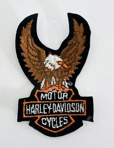 Harley Davidson Motorcycles Embroidered Sew On Patch 2 1/8" X 3 1/4" Eagle - Picture 1 of 6