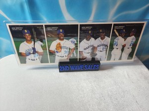 Ken Griffey Father & Son 1991 Mothers Cookies, 4 of 4 Set !Uncut Sheet! Gem MINT