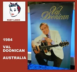 VAL DOONICAN - 1984 AUSTRALIAN TOUR -SOUVENIR BOOK - WITH TICKETS 1984 - Picture 1 of 11
