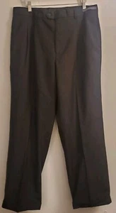 Men's Angelo Rossi Black Dress Pants Size 34x30 Microtech - Picture 1 of 8