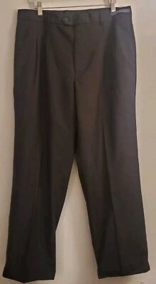 Men's Angelo Rossi Black Dress Pants Size 34x30 Microtech  - Image 1 of 4
