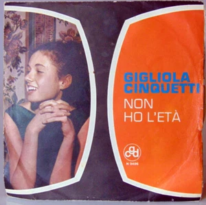 Disco Vinile 45 Giri Gigliola Cinquetti " Non Ho L'eta' ( Per Amarti )" CGD '64 - Imagen 1 de 4