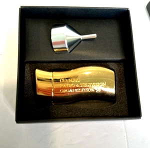 NIB RARE 1998 NAGANO JAPAN OLYMPICS Lighter Spray Bottle Flask Set Box Funnel - Bild 1 von 3