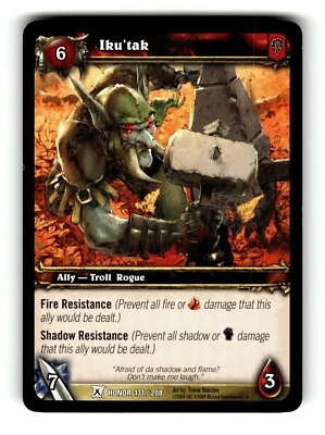 World of Warcraft TCG Fields of Honor Trading Card Iku'tak #131 C - Image 1 of 4