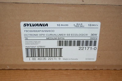 Sylvania FBO30/835XP/6/SS/ECO Curvalume 30 WATT T8 Bulbs NEW - Image 1 of 2