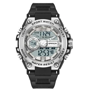 SANDA Watch 6092 Digital Quartz Analog Dual Military Sports Water Proof - Picture 1 of 6