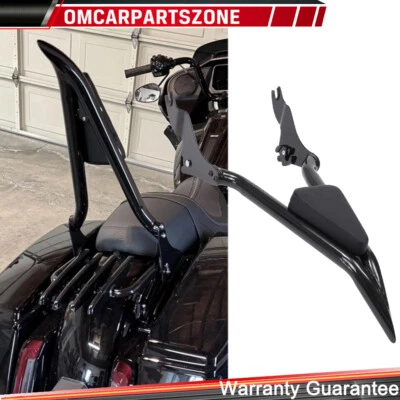 Detachable Backrest Sissy Bar For 97-08 Harley Touring Road Glide Street Glide - Image 1 of 4