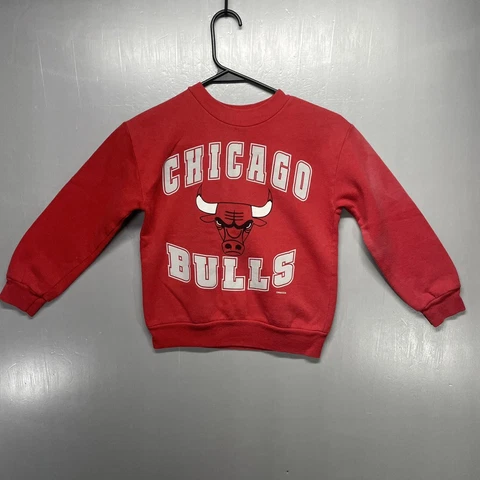 Vintage Boys Size 8 NBA Chicago Bulls Sweater USA FADED Cover