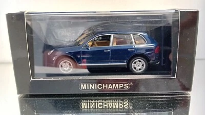Minichamps Porsche Cayenne S blu metallizzato 1:43 come nuovo con scatola - Immagine 1 di 4