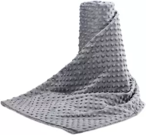 Weighted Blanket with Removable Duvet Cover for Adults Queen Size (60"X80"), Hea - Picture 1 of 8